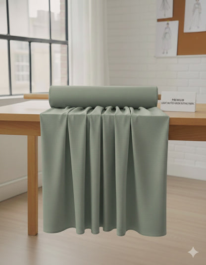 Premium Wash & Wear Medium Gents Suiting Fabric - Wrinkle-Resistant Drape