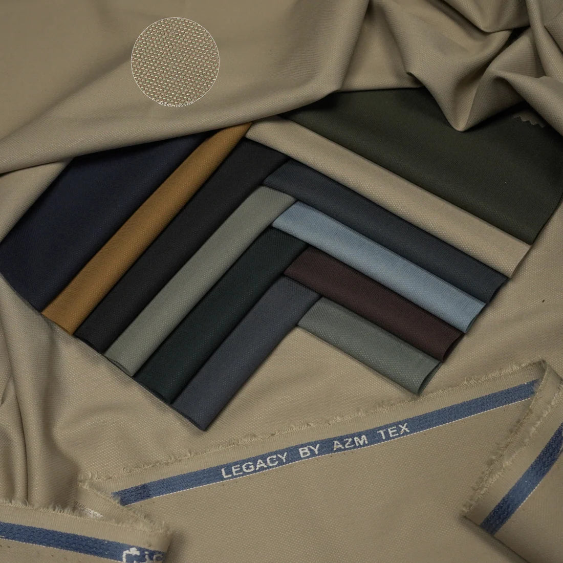 AZM TEX (LEGACY) | Unstitched Men`s Dress - Wash & Wear